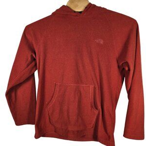The North Face Hooded Fleece Pullover‎ Jacket Large Men's Burnt Orange Hoodie